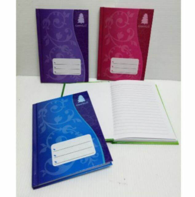 Greenhill A6 Hard cover small Notebook 300 pages Lazada