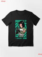 deop ดราก้อนบอล ​หมายเลข 17 เสื้อยืดพิมลาย Android 17 = DRAGON BALL Z = Anime Otaku Design Essential T-Shirt เสื้อยืดผู้หญิง เสื้อยืดผู้ชาย เสื้อยืดลายอนิเมะ การ์ตูน เสื้อคอกลม