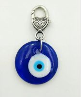 Turkish Blue Glass Evil Eye Glass Charm Lobster Keychain charm Fit Charm  Key Chain Purse Decor Gift Key Chains