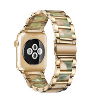 Metal Resin Strap For apple watch band 45mm41mm 44mm 40mm 42mm 38mm watchband bracelet apple watch series 5 4 3 se 6 7