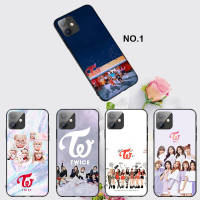 Casing หรับ iPhone 14 13 11 Pro Max 11 Mini 8+ 8 Plus Twice Girl Band K pop Pattern Phone เคสโทรศัพท์ อ่อนนุ่ม TPU Shockproof Black ปก