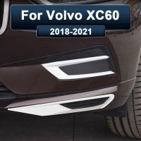 For Volvo XC60 2018 2019 2020 2021 Essories Front Fog Lights Cover Frame Trim ABS Chrome Exterior Decoration