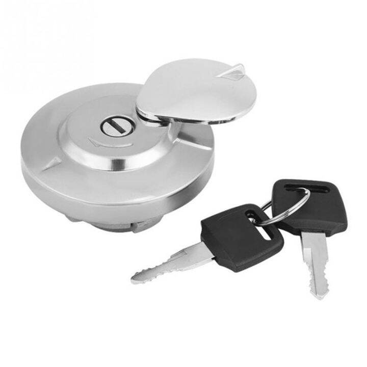Motorcycle Aluminum Fuel Tank Cap with 2 Keys Motorbike Gas Tank Cover