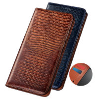 Lizard Real Leather Magnetic Attraction Holster Card Holder Case For LG Velvet 2 Pro 5GLG Velvet 5G Phone Bag Stand Funda Coque