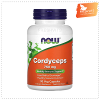 พร้อมส่ง NOW Foods, Cordyceps, 375 mg, 90 Veg Capsules