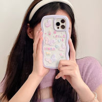 For 13 Case Purple Butterfly And Flower Phone Case For 12 11 Pro Max X XR XS Max Twisted Edge Shockproof TPU Cover