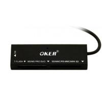 ??HOT!!ลดราคา?? OKER Card Reader USB 2.0 ตัวอ่านการ์ด C-09 (Black)#251 ##ที่ชาร์จ แท็บเล็ต ไร้สาย เสียง หูฟัง เคส Airpodss ลำโพง Wireless Bluetooth โทรศัพท์ USB ปลั๊ก เมาท์ HDMI สายคอมพิวเตอร์