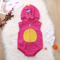 Baby Girl Pink Dinosaur Costume Infant Toddler Hoodie Bodysuit Short Romper Photography Halloween Fancy Dress 6M 12M 18M 24M