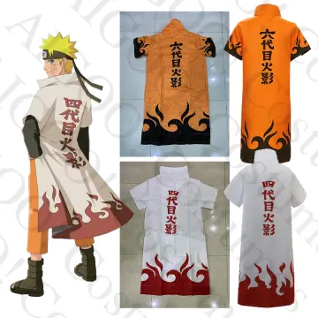 Naruto Shippuden Akatsuki Hokage Robe Cloak Coat Anime Cosplay Costume  Halloween