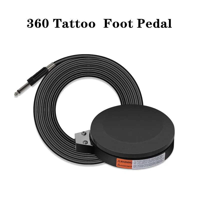 Professional 360 Degre Tattoo Foot Pedal with  Power Cord Black Round Tattoo  Foot Switch for Tattoo Power Supply Machine | Lazada PH