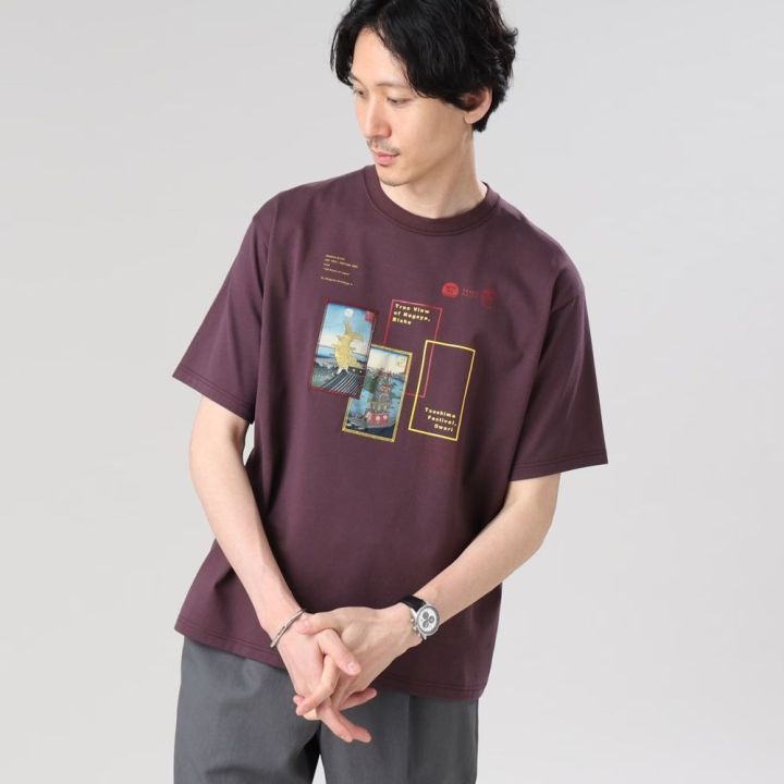 takeo-kikuchi-เสื้อยืดแขนสั้น-nihonga-graphic-aichi-tshirt