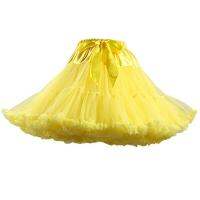 FOLOBE 10 Colors High-waist Tulle Tutu Mini Skirt Ballet Dress Knee-length Adult Beautiful Prom Dress Petticoat TT004 40cm