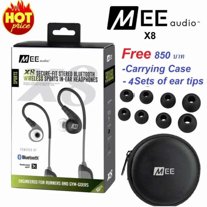 สินค้าขายดี!!! Mee Audio X8 Inears Sport Wireless หูฟังบลูทูธสปอร์ตอิน