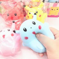 【LZ】✈♘  Cute Pokémon Pikachu Squeeze Fidget Brinquedos para Crianças e Adultos Stress Relief Toy Stress Relief Stress Relief Animal Antistress Birthday Gift