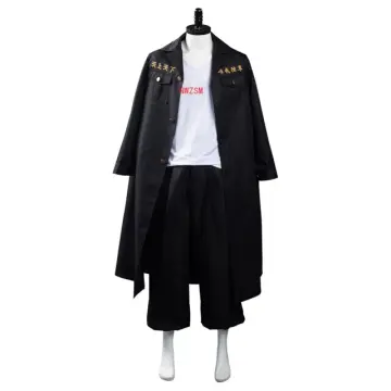 Anime Tokyo Revengers Sano Manjiro Cosplay Costume Unisex Tokyo Manji Gang  Mikey Jacket Cloak Pants Halloween