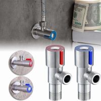 Stainless Steel Triangle Valve Home Installation Thickened Explosion-Proof Water Inlet Stop Valve Hot And Cold Red And Blue Wheel Marking Angle Valve