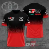 (in stock) Toyota Gazoo Racing DMG Mori W2C Mens T-shirt Summer Short Sleeves New Fashion Womens Super Large Clothing T-shirt Top (free nick name and logo)