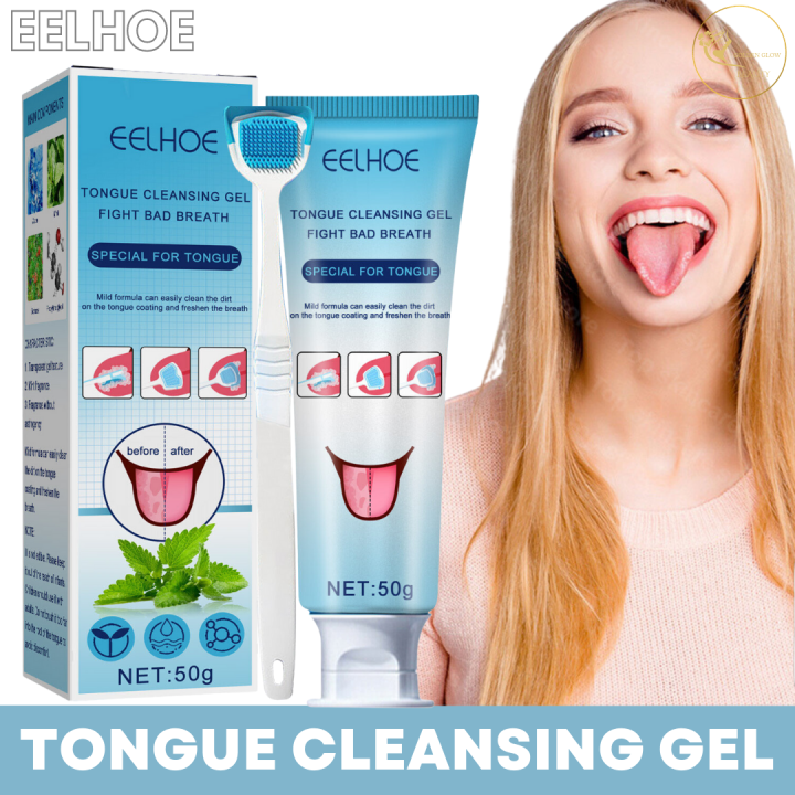 Tongue Cleansing Gel/Tongue Coating Cleaning Gel With Silicone Tongue
