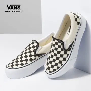 Vans checkerboard outlet slip on price