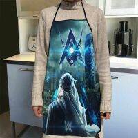 Alan Walker Apron บ้านกาแฟร้านกาแฟทำความสะอาดผ้ากันเปื้อน Anti Dirty Kitchen Accessories สำหรับผู้ชายและผู้หญิง 50x75cm, 68x95cm ของขวัญตลก