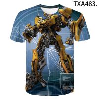 2023 NEWTransformers 3D พิมพ์ Streetwear เสื้อยืดเด็กสาวเด็กแขนสั้นลำลองสำหรับบุรุษผู้หญิงเด็กเย็นท็อปส์2022ฤดูร้อนใหม่