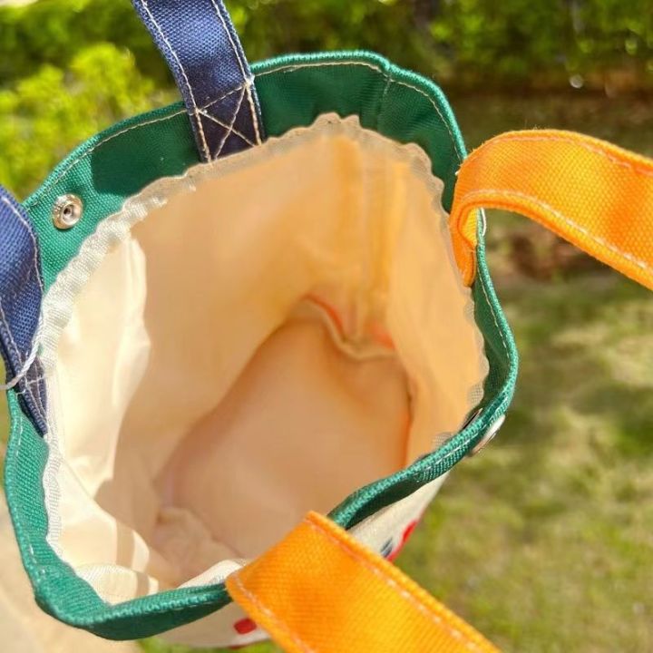 miki-กระเป๋าถือ-ผ้าแคนวาส-ลายการ์ตูนตัวอักษร-ใส่กล่องอาหารกลางวัน-สําหรับแม่-และเด็ก
