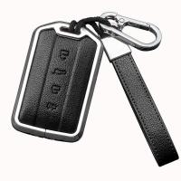 Leather Smart Car Key Case For Great Wall GWM WEY TANK 300 500 Tank300 Tank500 Remote Keychain Fob Chain Bag Holder AccessoriesTH