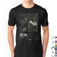 Fight Club Vintage Movie T Shirt 100% Cotton Film Minimalist Custom Vintage Retro Personalized A24 Fight Club Brad Pitt Edward S-4XL-5XL-6XL