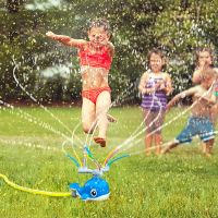 hot【DT】❦❣▩  Childrens Spray Gun Whale Sprinkler Playing water Game Outdoor Kids Super Beach Games