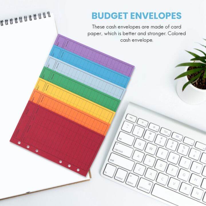 12-budget-envelopes-card-cash-envelope-system-save-money-various-colors-vertical-layout-and-perforation