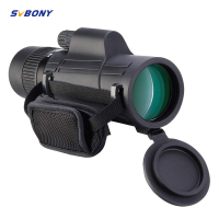 SVBONY SV302 Power Monoculars Long range 8-16x42mm Zoom Monoculars Full Multi-coated BaK4 Prism กล้องโทรทรรศน์สีดำขนาดกะทัดรัดสำหรับการดูนกและการเดินทาง