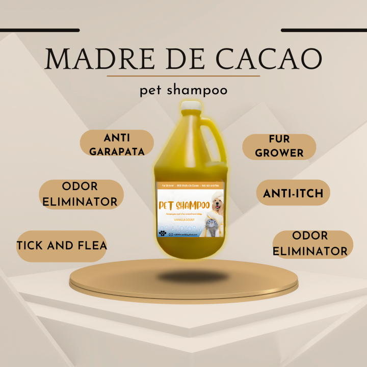 Dog Shampoo with conditioner, Vanilla Scent, For itchy Skin, anti tick and flea, anti garapata