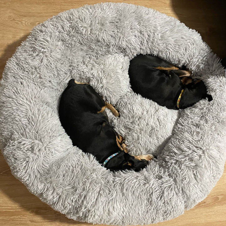 donut-cuddler-dog-bed-removable-cover-round-calming-cat-beds-pet-house-kennel-pillow-washable-lounger-for-small-large-dog-cats