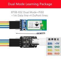 BT04-E02พอร์ตอนุกรมโมดูลบลูทูธการสื่อสารแบบไร้สายโปร่งใสแบบไร้สายไมโครคอมพิวเตอร์แบบชิปเดี่ยว51โปรโตคอลคู่ SPP + BLE