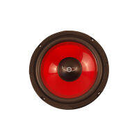 6.5" 5 Inch 128mm Car Midrange Speakers 100W 4 Ohm Waterproof Red Injection Cone Foam Edge Loudspeaker DIY Car Sound Audio