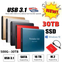 แบบพกพา SSD 1TB ความเร็วสูงมือถือโซลิดสเต M.2 4TB Type-C ฮาร์ดไดรฟ์ภายนอก USB 3.1อินเตอร์เฟซสำหรับโน๊ตบุ๊คแล็ปท็อป