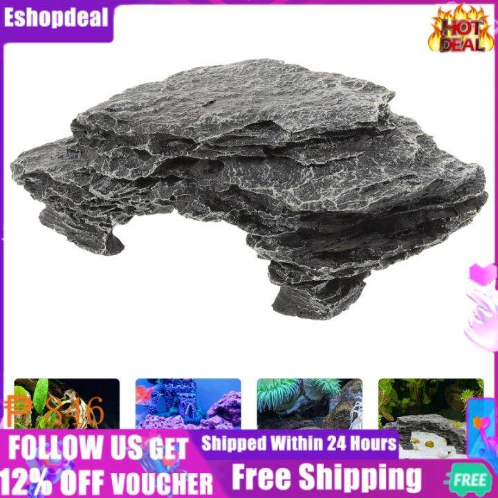 Eshopdeal【Ready Stock】 Simulated Natural Rockery Model Tank Layout Fake ...