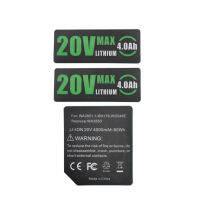 4.0Ah WA3550 20V lithium battery label suitable for 10 packs of WA3596 WA3595 stickers