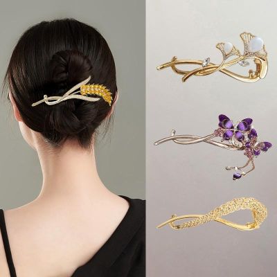 Korean version of the new all-match diamond-encrusted crystal word clip headdress exquisite hair accessories