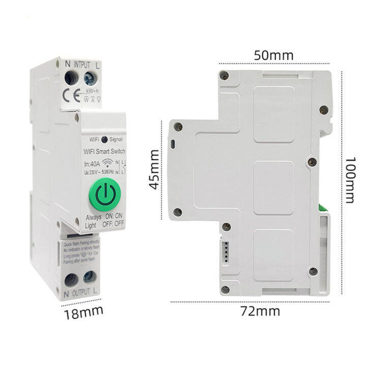 jiuch-tuya-เบรกเกอร์อัจฉริยะ-wi-fi-พร้อมการวัดแสงราง40a-1p-สำหรับไฟบ้านไร้สายอัจฉริยะสวิตช์ควบคุมระยะไกลสวิตช์-ac90-240v-wifi-เบรกเกอร์เปิด-ปิดอัจฉริยะสวิตช์รีเลย์เวลาใช้งานได้กับ-alexa-google-home