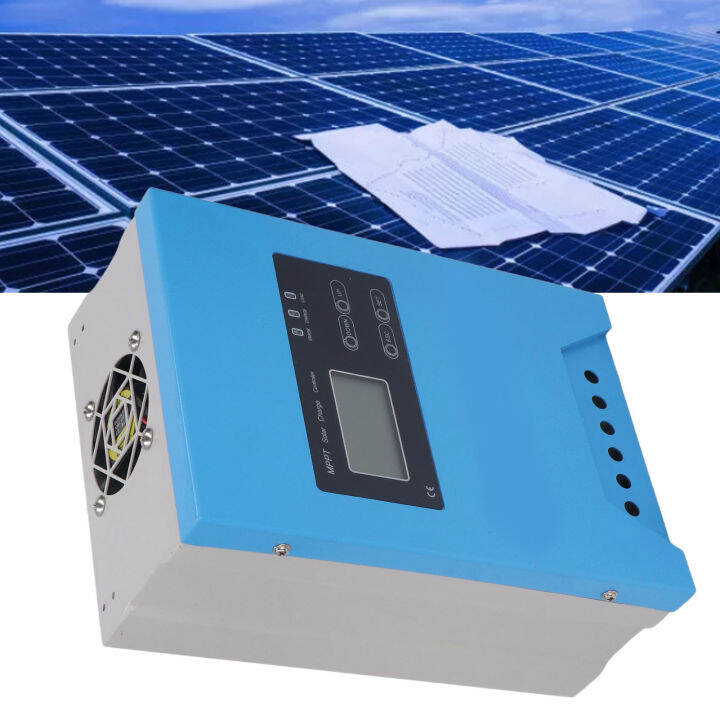 Solar Panel Regulator 60A 3 Voltage Identification Aluminum Alloy MPPT