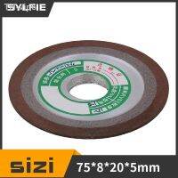 75x8x20mm Diamond One Side Tapered Grinding Wheel 150 Grit Silver Brown