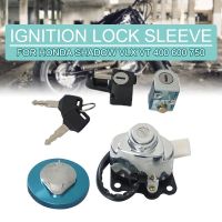 Ignition Switch Fuel Gas Cap Helmet Steering Lock Keys Set For Honda Shadow VLX VT 400 600 750 Motorcycle Kits