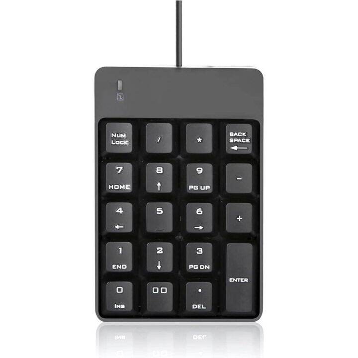 Wired Numeric Keypad Portable Keyboard Slim Mini Number Pad Full Size