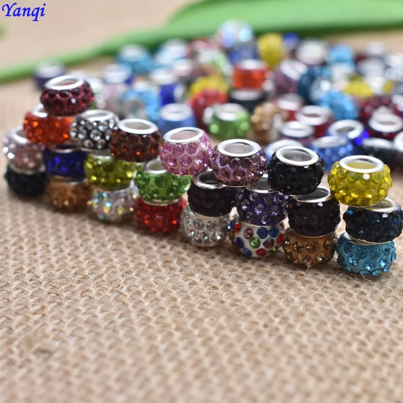 Yanqi 2 3 4mm Rondell Austria Faceted Crystal Beads Round Glass