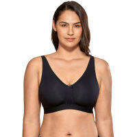 2021Womens Plus Size Seamless No Padding Full Coverage Wirefree Cotton Bra