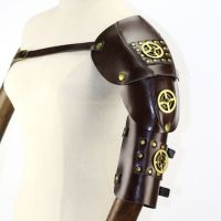 Steampunk Arm Guard Retro Gear Mechanical ยุคกลาง Cyberpunk หนังไหล่เกราะ Archer Shield Prop คอสเพลย์อะนิเมะอุปกรณ์เสริม