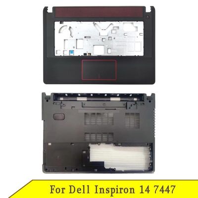 ใหม่เคสฐานรองด้านล่างสำหรับ Dell Inspiron 14 7447ฝาครอบหน้าจอ LCD สำหรับแล็ปท็อปที่พักแขนพร้อมทัชแพดเคสด้านบน06TDG5 03TN4M
