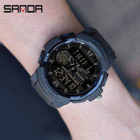 SANDA New S Shock Men Sports Watches Big Dial Sport Watches For Men Luxury nd LED Digital Military Waterproof Wrist Watches