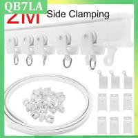 Curtain Track Side Clamping Rail Flexible Ceiling Mounted For Straight Sliding Windows Balcony Home Decor Accessories QB7LA